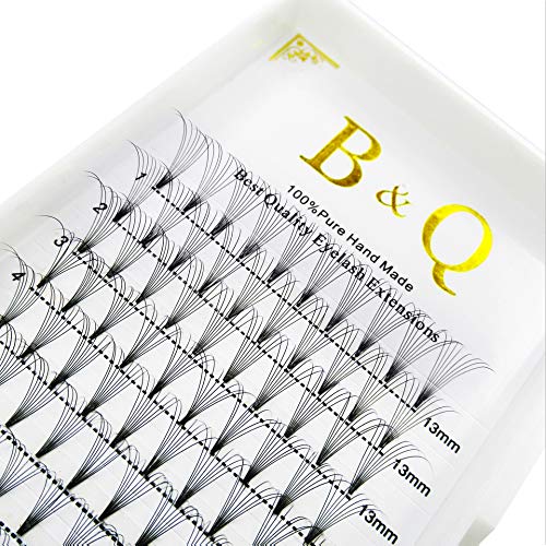 Premade Fans Eyelash Extensions 8D-C-0.07-10 Short Stem Premade Volume Eyelash Extensions .07 .10 Volume Lash Extensions C D curl 9 to 18 mm Length Pre made Lash Fans(8D-C-0.07, 10mm)
