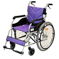 自走用車椅子 紫色 メッシュ素材 自走用車椅子 紫色 メッシュ素材