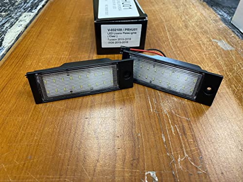 Luz de matrícula LED para Tucson e IX35 modelos de 2015 a 2018 foco trasero de recambio blanco