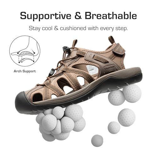 Image of DREAM PAIRS Men's Hiking Sport Water Sandals