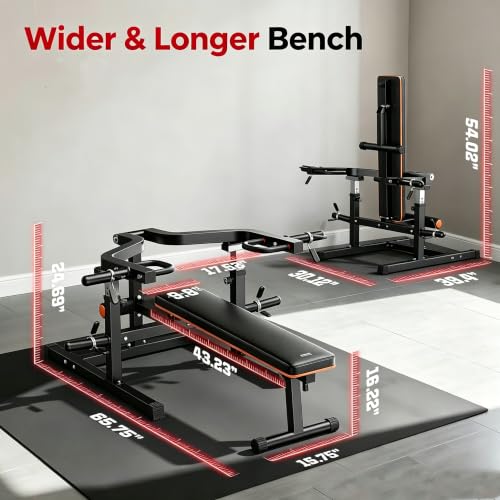 FEIERDUN Chest Press Machine, 1250 LB Adjustable Bench Press - image 6
