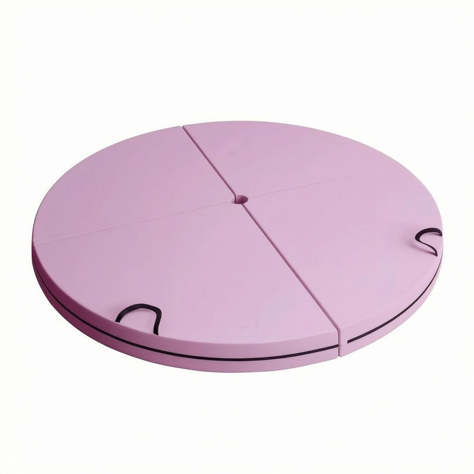 Materassino Rotondo Maniglie Integrate Materassino a Pannelli Superficie Liscia Attrezzatura Sportiva