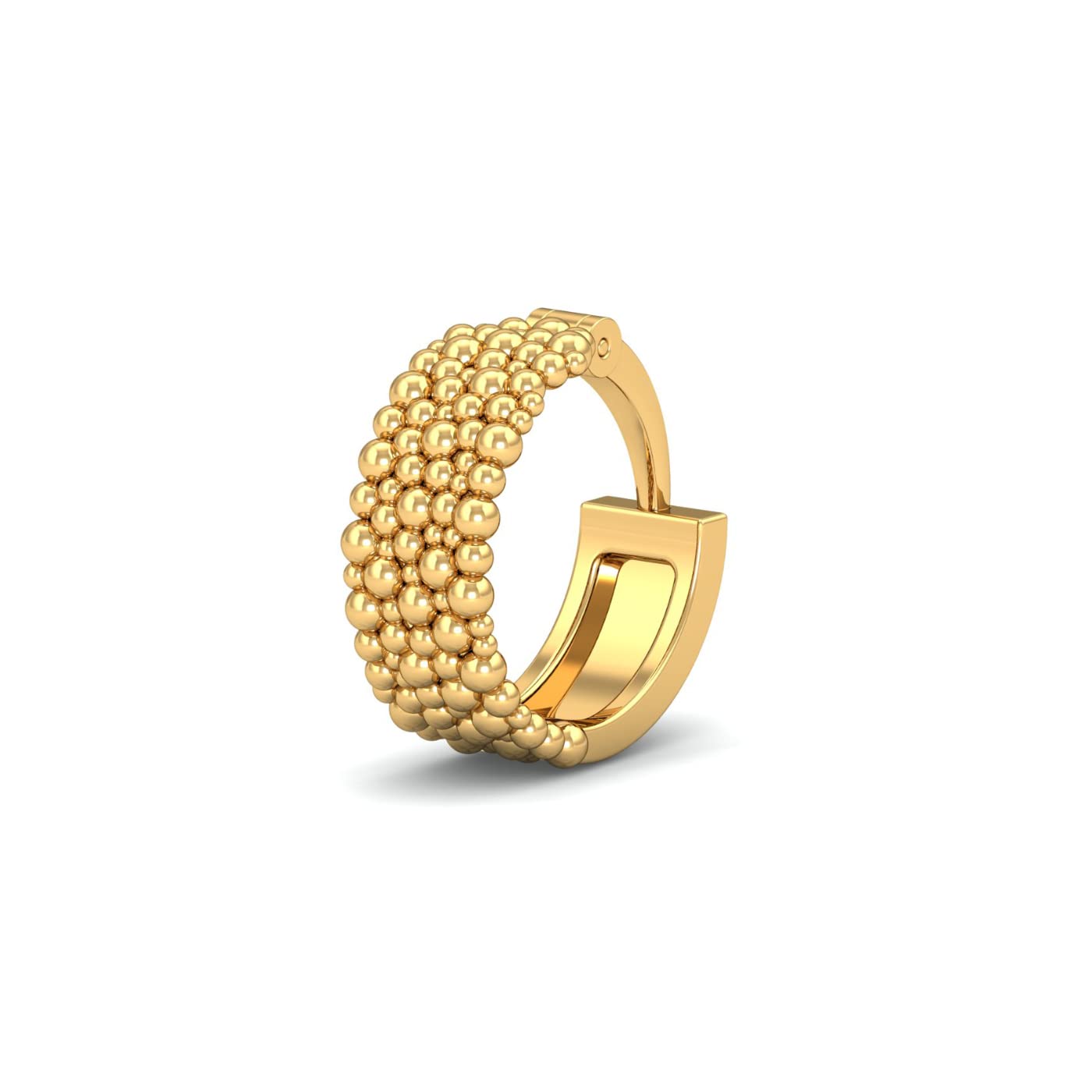 KuberBox 14K Yellow Gold Bubbly Nose Ring for Women (Piercing Required) (B0BNQP199C) Amazon Price History, Amazon Price Tracker