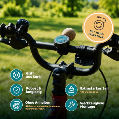 BikeZipper Fahrrad Abschleppseil Für Kinder I Zughilfe Mit Korkgriff I Zugsystem Für Kinderfahrrad, Laufrad, Roller, Schlitten… – Ansicht 3