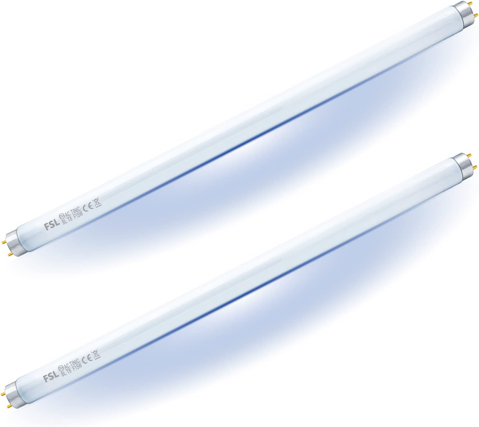 KL STAR T8 F15W Fly Killer Replacement Bulbs - 17in UV Tubes for 15W Fly Insect Killer/Bug Zapper（2-Pack）