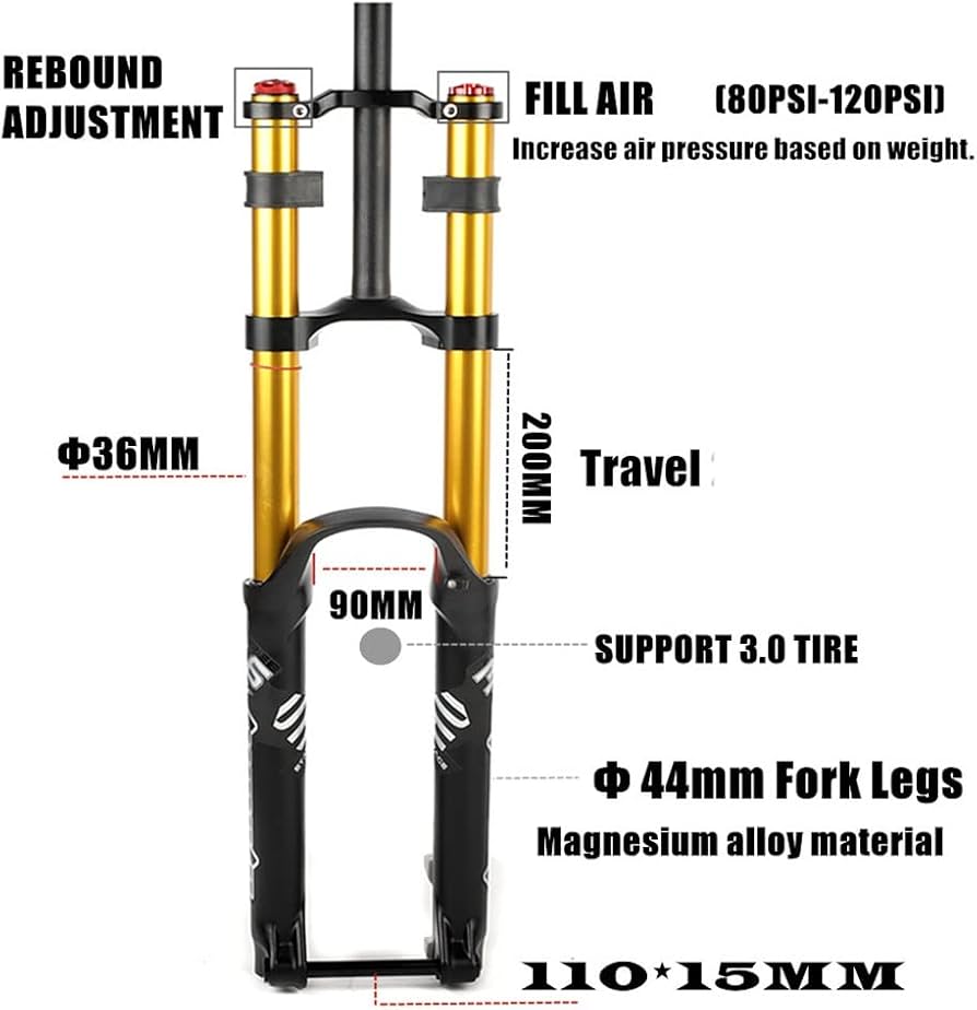 Amazon.co.jp: DH マウンテンバイク サスペンション・フォーク