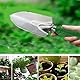 Gartenkelle & Handbreite Schaufel Edelstahl Rostbeständig Ergonomischer Griff Perfektes Werkzeug für Gartenarbeit, Jäten, Umpflanzen und Graben in Gartenbeeten
