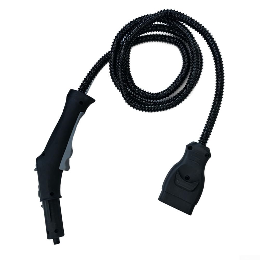 Steam Cleaner Connection Hose With Handle For SC5 SC5800C SC5850C 4/4 Compatible With Part Number 4.322-046.0 4.322-047.0 43220460 43220470 2.5M Length Black