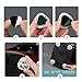 12 PCS Small Appliance Casters Wheels Sticky Swivel Pulleys Mini Self Adhesive Universal Wheel 360 Degree Rotation Storage Box Furniture Bins Bottom Trash Can Kitchen Appliances Caster (Black)