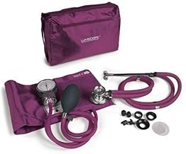 Lumiscope Professional Blood Pressure Kit - Stethoscope, Manual BP Cuff & Sphygmomanometer - Orchid