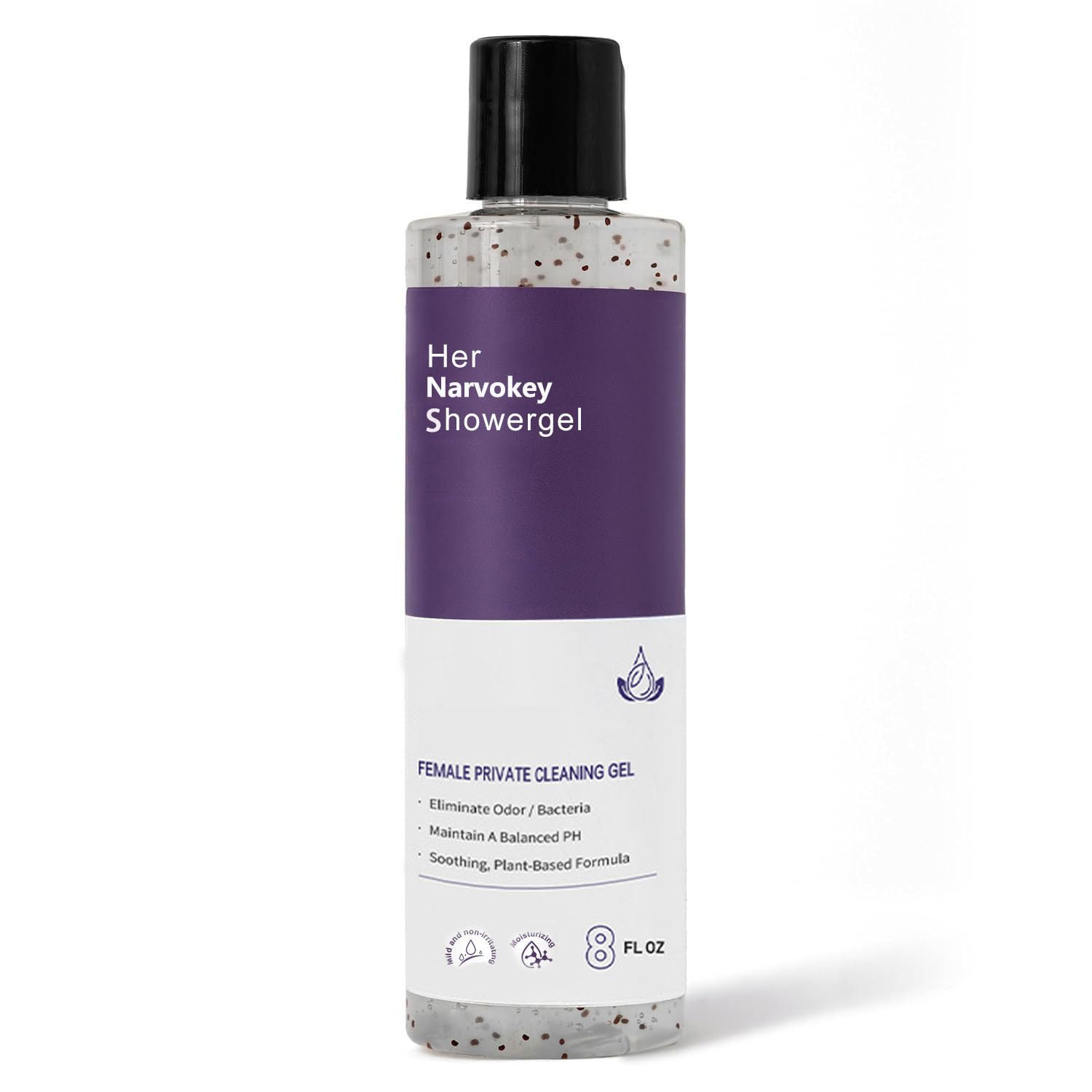 Narvokey Her Refresh pH Balancing Shower Gel, Natural Feminine Hygiene Solution-8fl oz