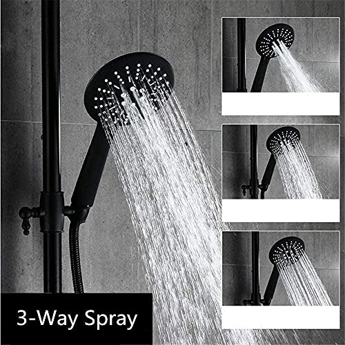 Ensemble de douche à hauteur réglable avec tête ABS - 5