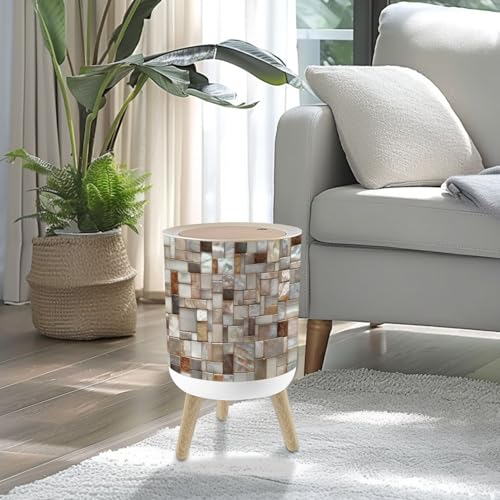 Caneca pequeña con tapa y mosaico madreperla 7L miniatura 2