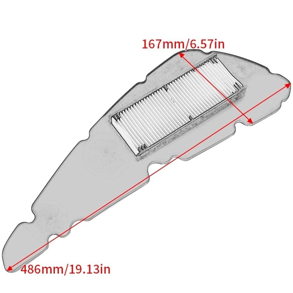 di filtro 'aria for componenti del motore del motociclo adatto for MP3 400 H E5 R 1A023584