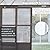 Domi 12x14FT All Season Sunroom, Outdoor Permanent Wall Mounted Solarium with Detachable Polycarbonate Windows, Aluminum Lean to Gazebo Sun Room with 2 Lockable Sliding Doors for Garden Patio Deck