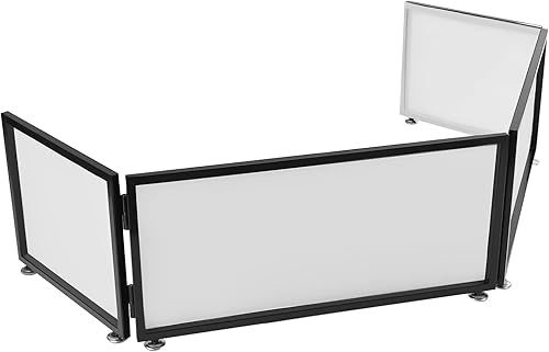 Cabina de fachada portátil para DJ, pantalla de cubierta plegable, para mesa, para eventos, fachada, cabina de DJ, panel frontal de fachada para