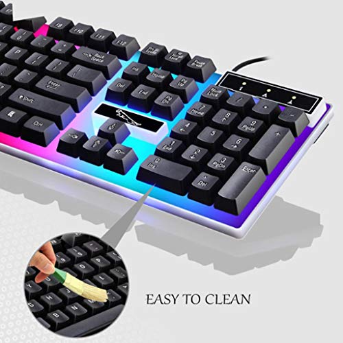 guanjunLI - Kit Tastiera e Mouse per Tastiera e Mouse con di Ricarica USB, per PS4