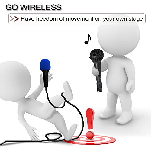 Carol Microphone Wireless System Bluetooth Wireless Transmission – Plug-On Adapter 3.5Mm And 6.3Mm For Dynamic Microphone Audio Mixer, Pa System - Btm-210R/C #TOP5