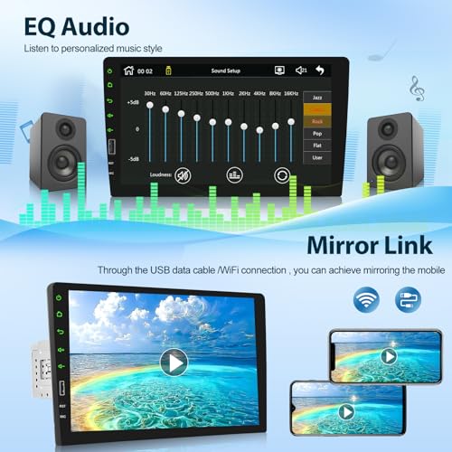 Radio para automóvil con pantalla táctil 9 pulgadas miniatura 4