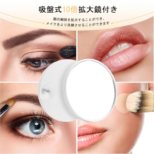 Quivlox 女優ミラー 壁掛け/卓上両用 ハリウッドミラー 14個LED電球付き の商品画像 4