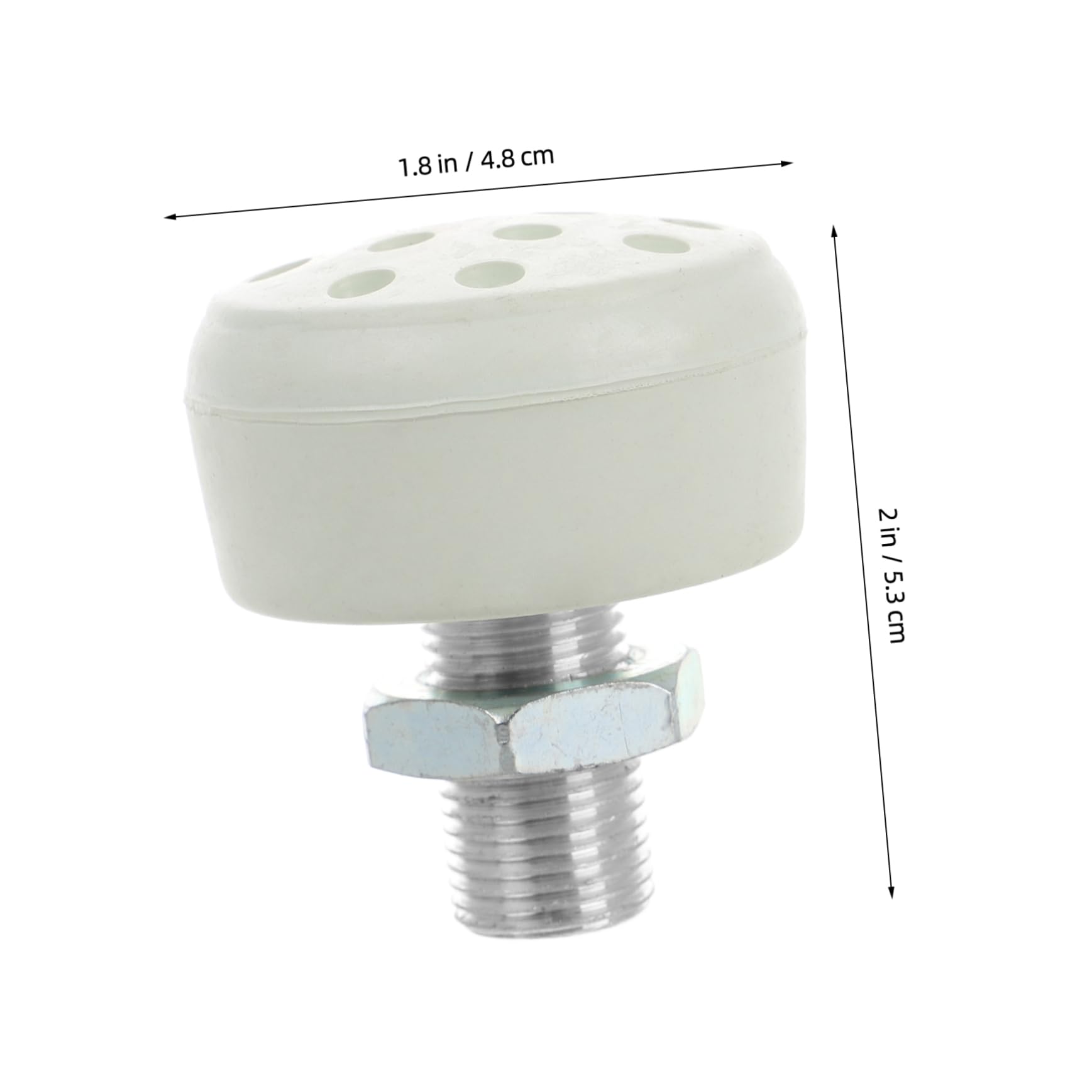 BESPORTBLE Roller Skate Toe Stoppers Adjustable Rubber Brake Head for Control Replacement Pads for Skates