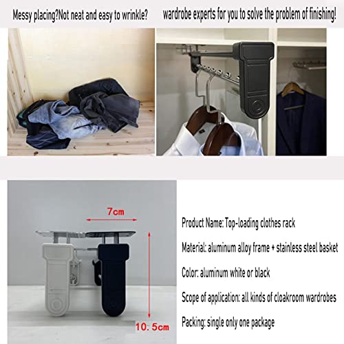 Garde-robe extensible vêtements rail de nizer save gain de place