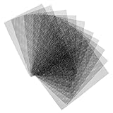 Angoily 10 Stück Teiliges Schwarzes Mesh gewebe für Masken Atmungsaktive Netzstoffe zum Basteln von Fursuit Augen Cosplay und Tiermasken Leicht Zuschneidbar Komfortabel und DIY freundlich