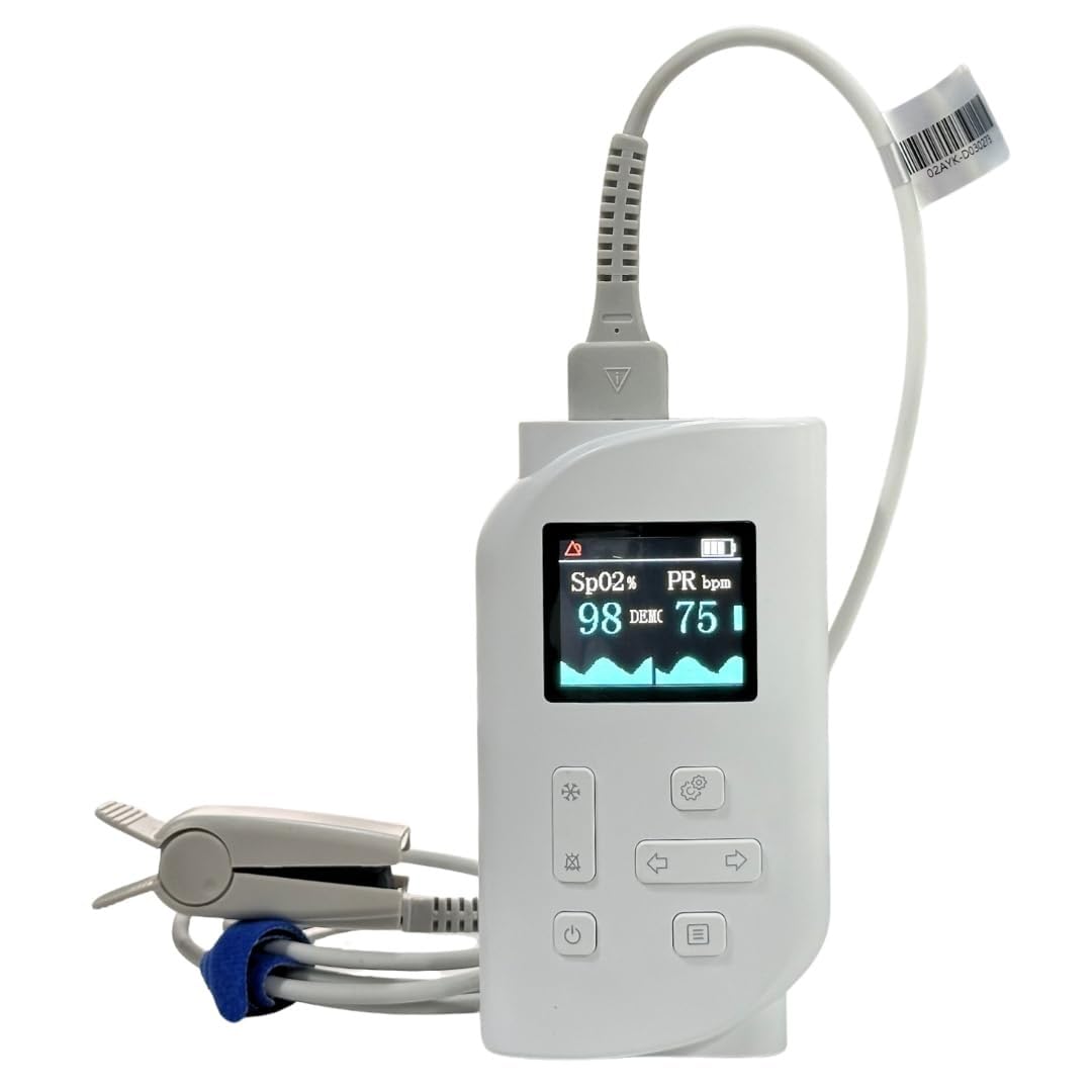 Dr Diaz Handheld Pulse Oximeter with Temperature for Continuous Measure Blood Oxygen for Adult -(Only for ADULT Patient) |-picture-12