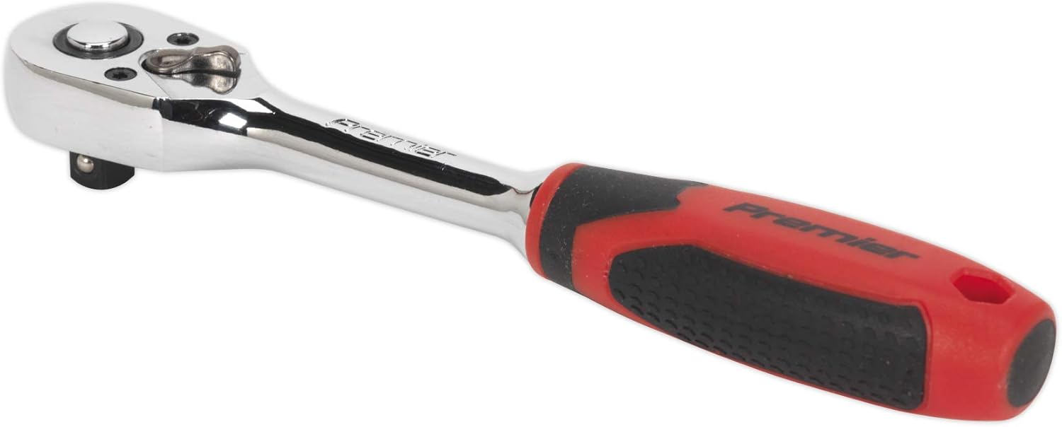 Sealey Ratchet Wrench 1/4"Sq Drive Pear-Head Flip Reverse