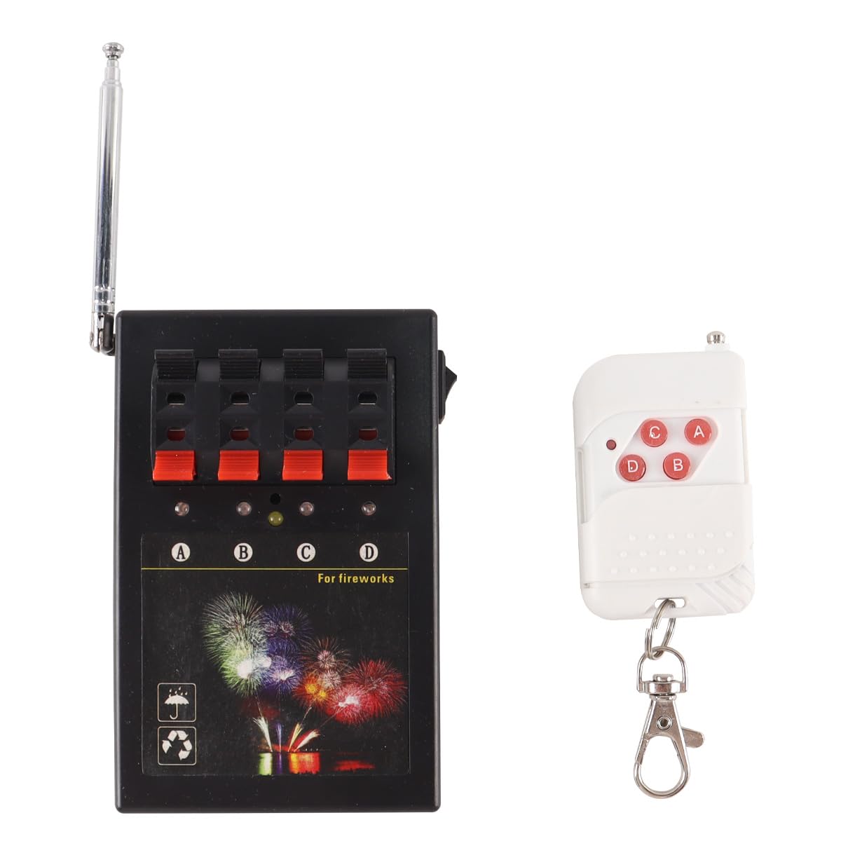 Gorise Sistema di accensione fuochi d'artificio Wireless con Telecomando, accenditore a Ponte, modalità a 4 canali, per Il Controllo di fuochi d'artificio a Terra per Feste, Matrimoni