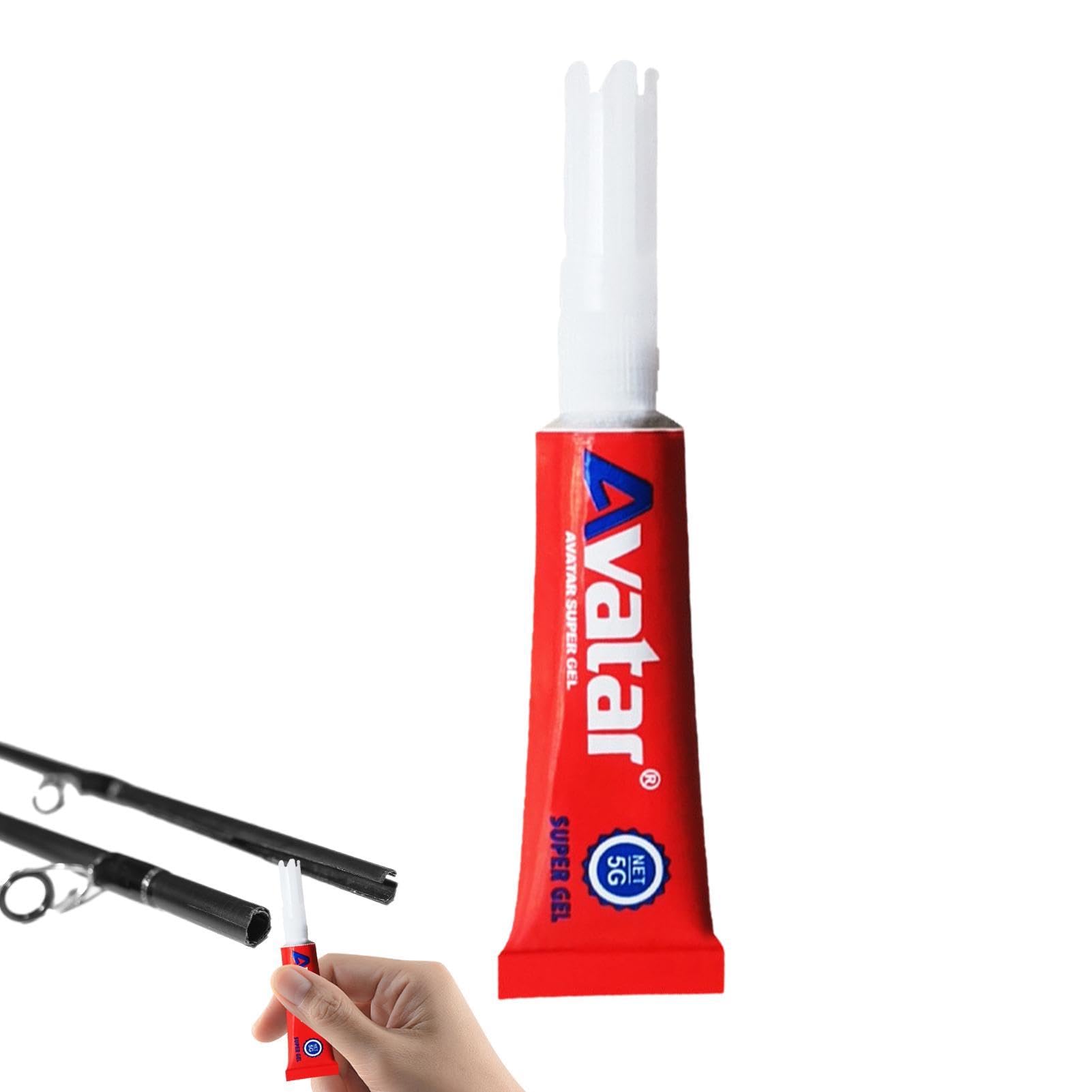 Pegamento reparador de cañas de pescar, adhesivo líquido impermeable | 0,1 oz - Pegamento de punta de caña resistente al agua