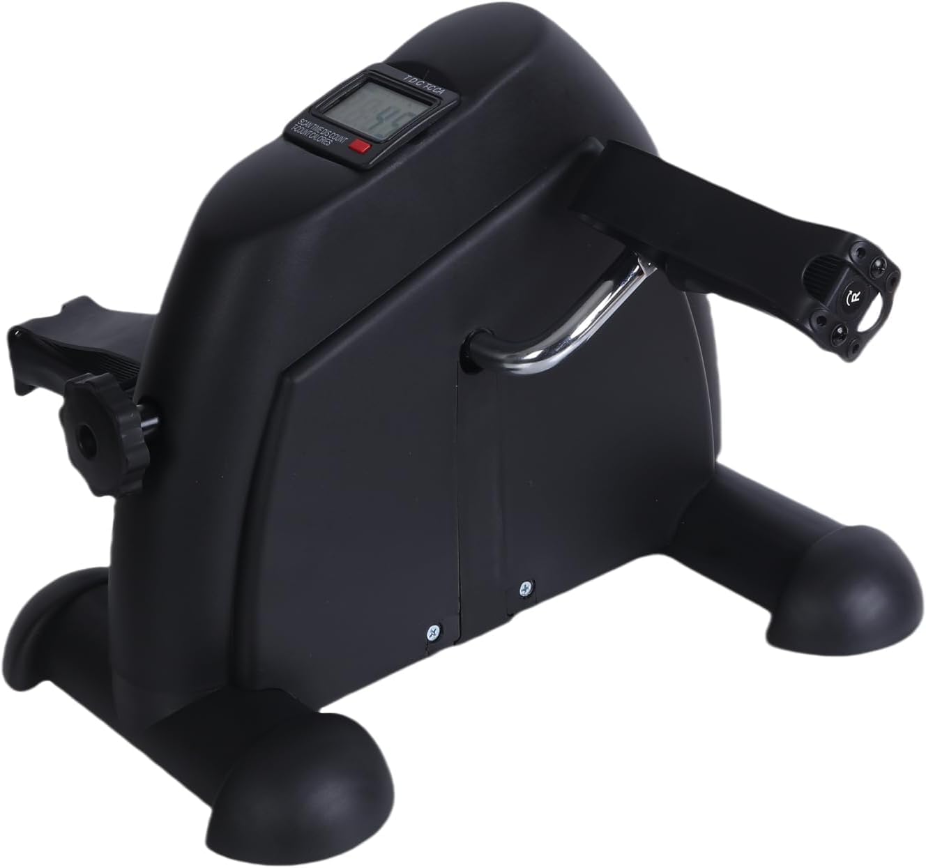 Endless Pedal Exerciser portatile con monitor digitale | bianco | Materiale: lega di acciaio | Under Desk Bike Pedal Exerciser | Foot Cycle | Arm and Leg Exercise Peddler Machine | per uomini e donne