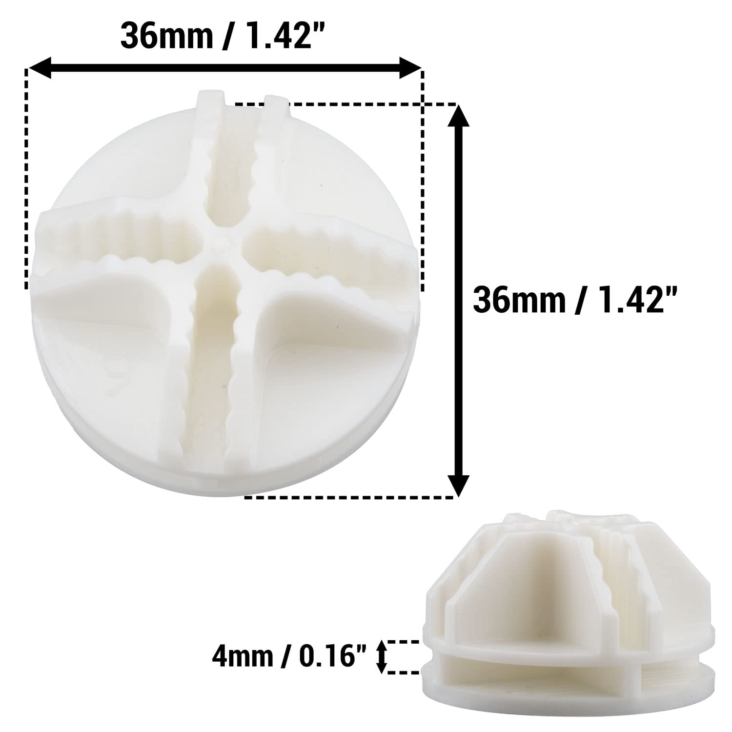 52-Pack White Wire Cube Connectors – Sturdy Plastic Clips For DIY Storage Grids - View #12