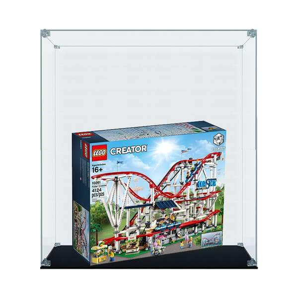 La teca in Plexiglass su misura compatibile con Montagne Russe LEGO 10261