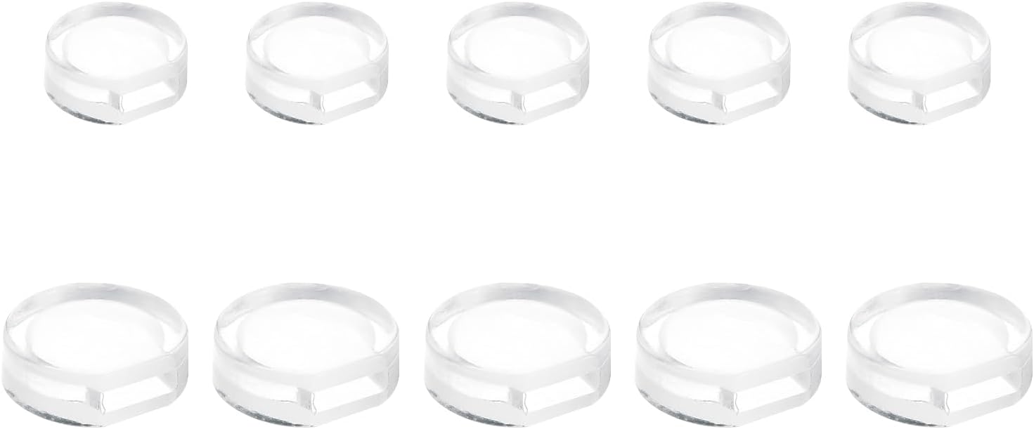 Earring Pads, 24pcs 2 Sizes - Silicone Clip-On Earring Backs, Soft Comfort Earrings Cushions Replacements Jewelry Findings (Clear)