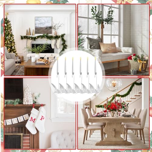 Bougies pour sapin de Noël oiseaux et élan avec télécommande - 5