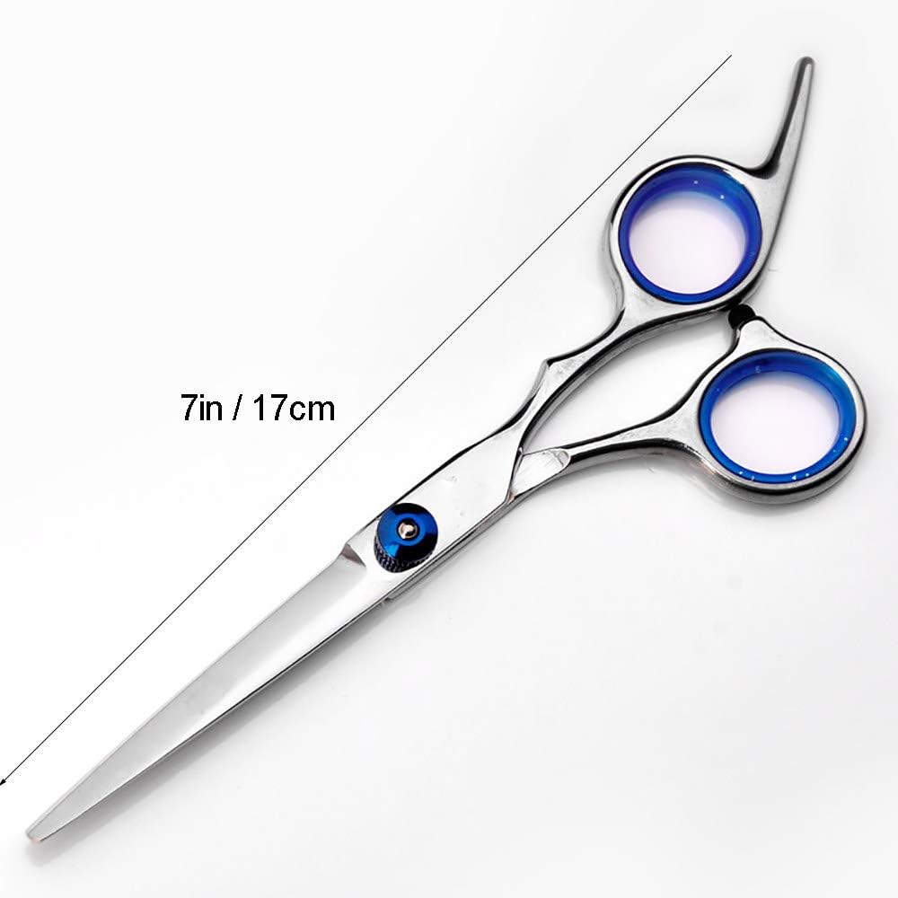 NA Shears Hair Professional Set, Thinning Shears, with Leather Case-Stainless Steel-Home or Hairdresser Use