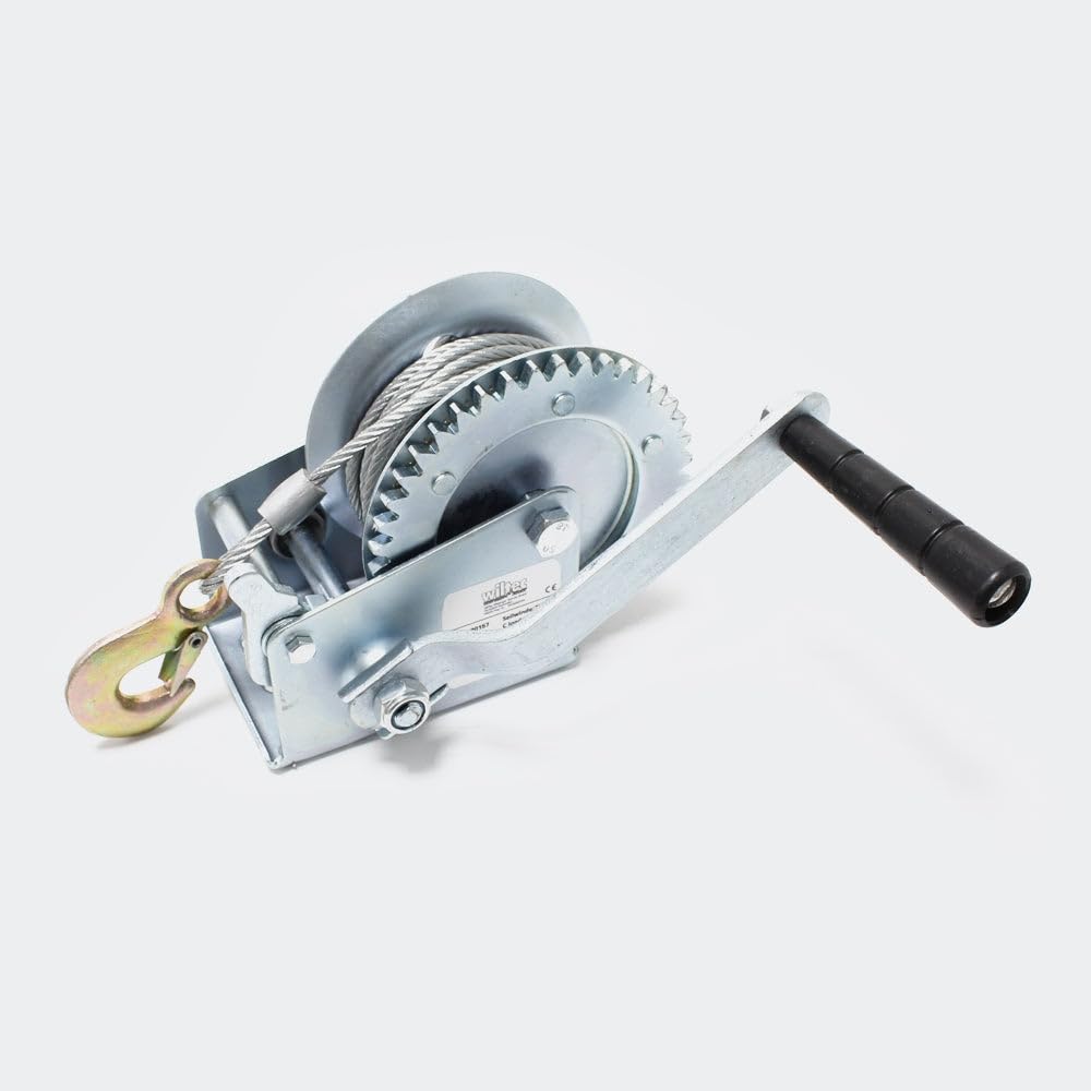 Argano manuale di alaggio 550 kg, 10 m, 2 direzioni, 4.1: 1 attrezzi garage officina fai da te 3416042
