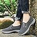 Orthopedic Shoes for Women Men Comfortable Arch Support Soft Sole Walking Shoes Lightweight Mesh Breathable Athletic Running Tennis Sneakers Fashion Casual Slip On Neakers Grey