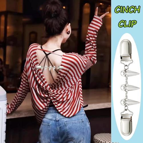 Image of Vintage Shirt Dress Cardigan Clip, Waist Clip for Women, Sweater Shawl Brooch Jacket for Clothing