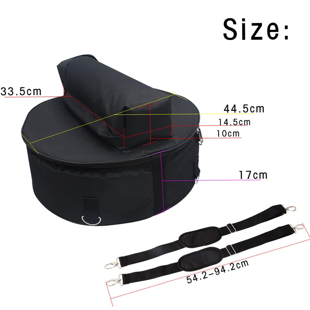 Drum Cases, Snare Drum Backpack Bag Snare Drum Bag Snare Drum Case with an adjustable shoulder strap and top handle for storing your drum stand and sticks