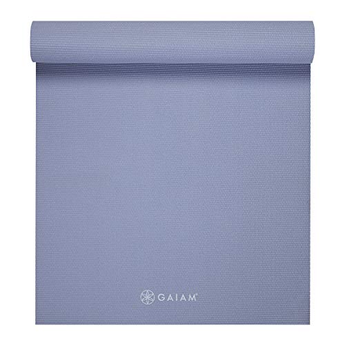 Image of Gaiam Yoga Mat - Solid Color Exercise & Fitness Mat for All Types of Yoga, Pilates & Floor Exercises (68 inch x 24 inch x 4mm or 6mm Thick)