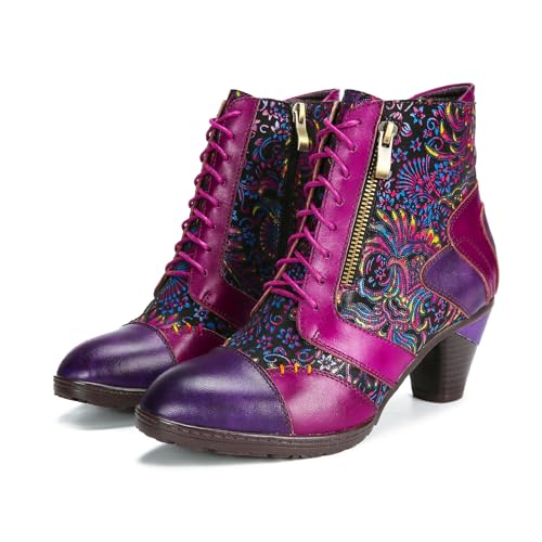 Metcandy Superladystar'S Retro Handmade Leather Ankle Boots thumb #1
