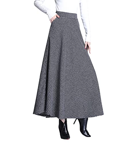 アメリMEDI REVERSIBLE HOUNDSTOOTH SKIRTブラック Ameri（アメリ）の「MEDI REVERSIBLE HOUNDSTOOTH SKIRT