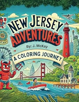 Paperback New Jersey Adventures: A Coloring Journey (US States Coloring Adventure) Book