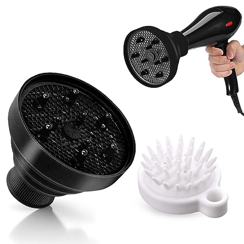 ZOCONE Difusor Pelo Rizado Universal Difusor de Secador Ajustable Difusor Silicona Plegable con...