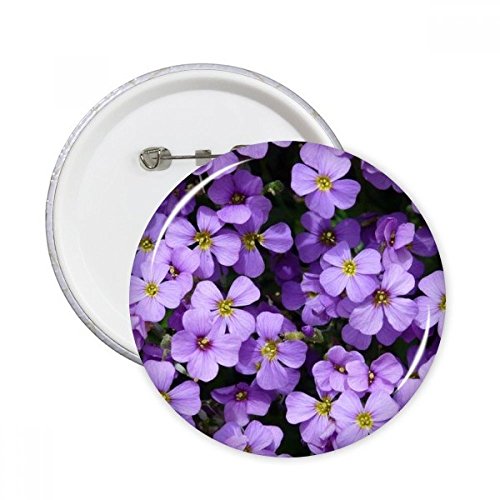Badge fleurs pourpres DIYthinker lot de 5 boutons ronds idée cadeau romantique S