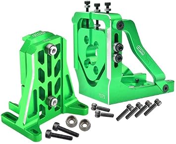 Aluminum 7075-T6 Quick Release Motor Base + Motor Fixing Mount for 15 Traxxas X Maxx 6S / X Maxx 8S / XRT 8S Monster Truck Upgrades - Green
