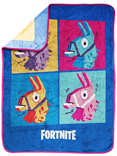 Fortnite Blue Llama Travel Blanket thumb #1