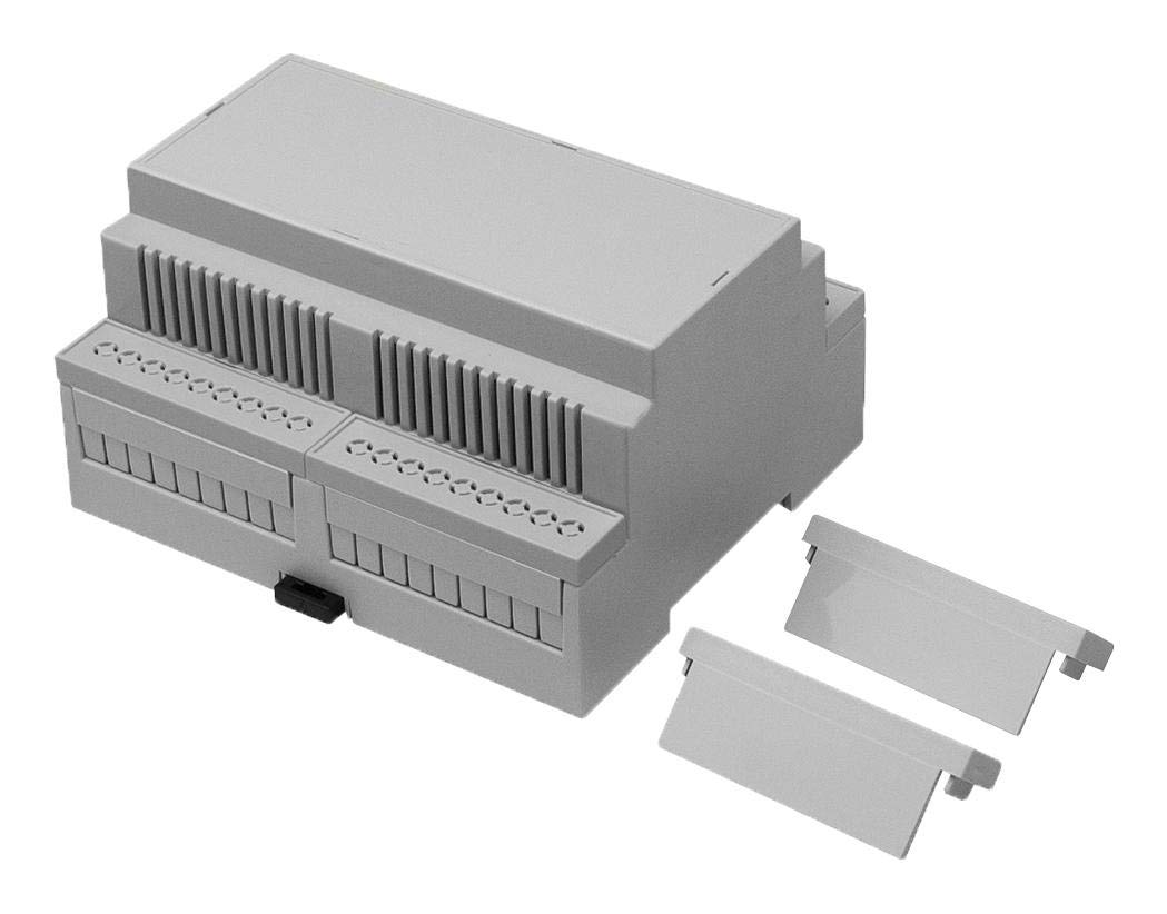 ENCLOSURE, DIN RAIL, VENTED, M6, KIT CNMB/6V/KIT By CAMDENBOSS